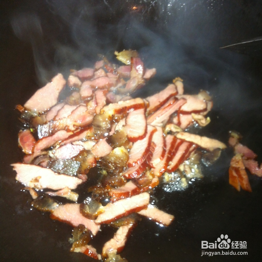 两个人的小日子：[19]腊肉炒荷兰豆