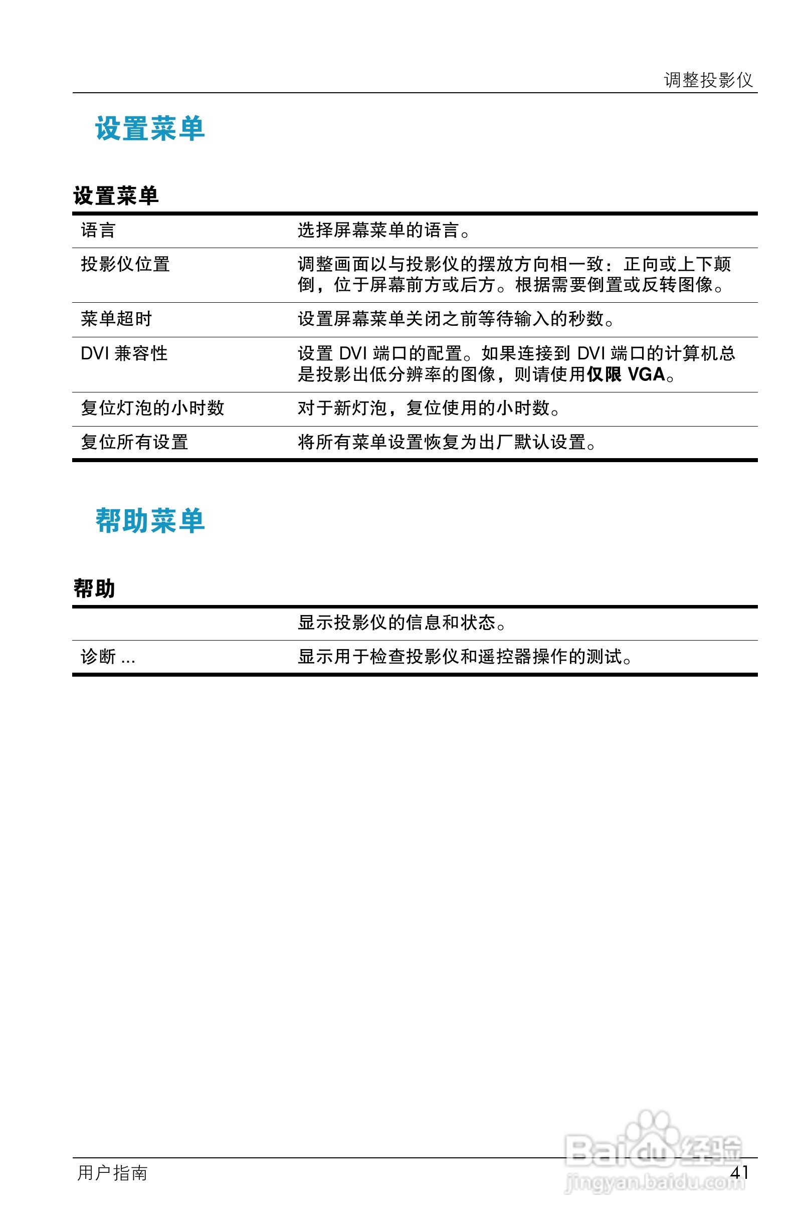 HP ep7100 Series Home Cinema数字投影仪用户说明书:[5]