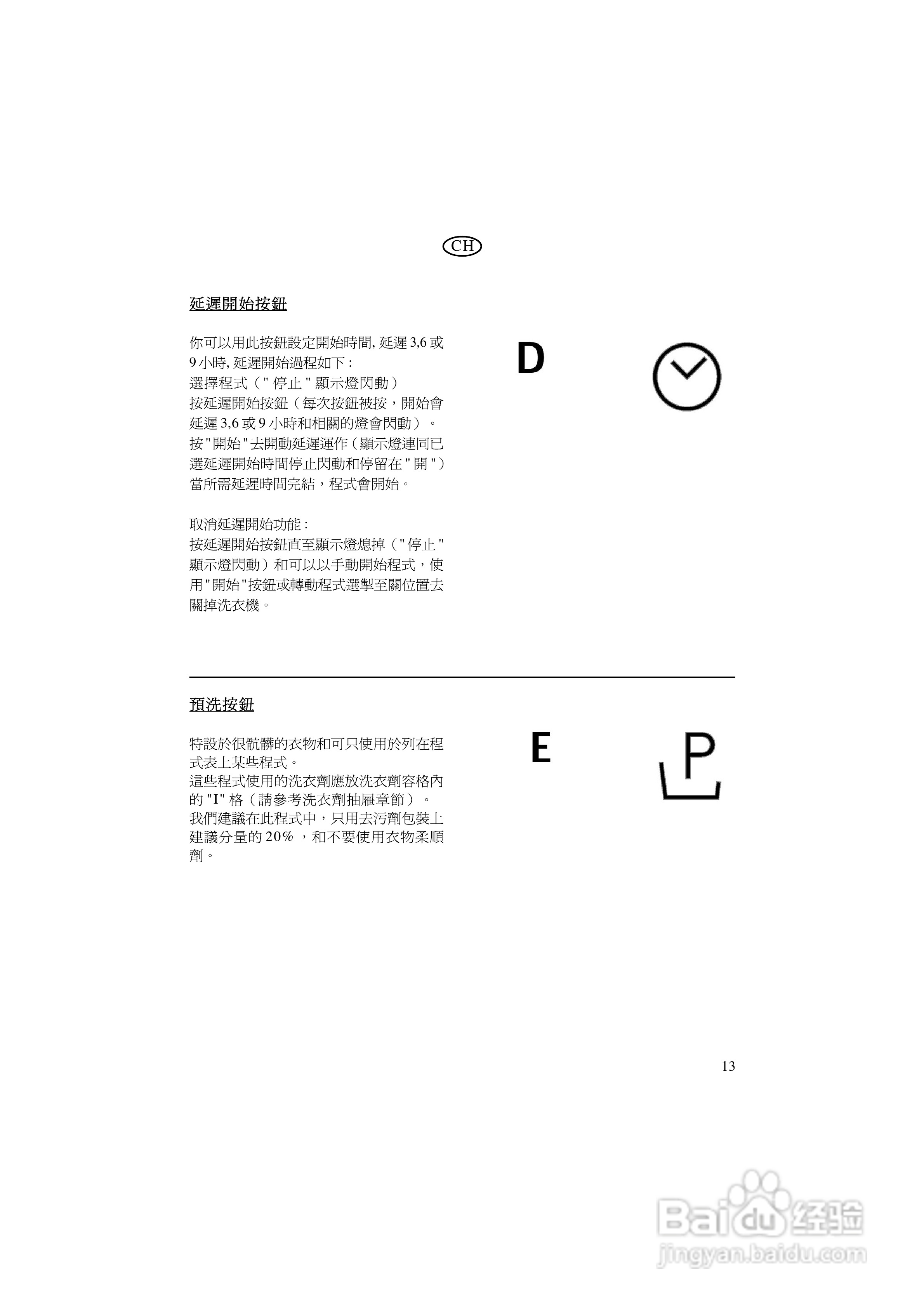 美国飞歌PWD12SN型超薄前置式洗衣干衣机说明书:[2]