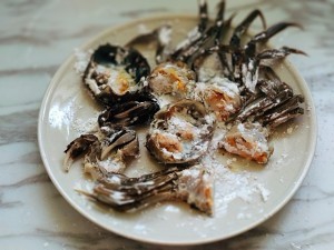 椰汁咖喱大闸蟹的做法