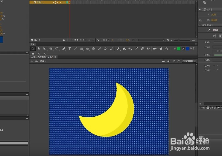 an怎么绘制一个立体的月亮