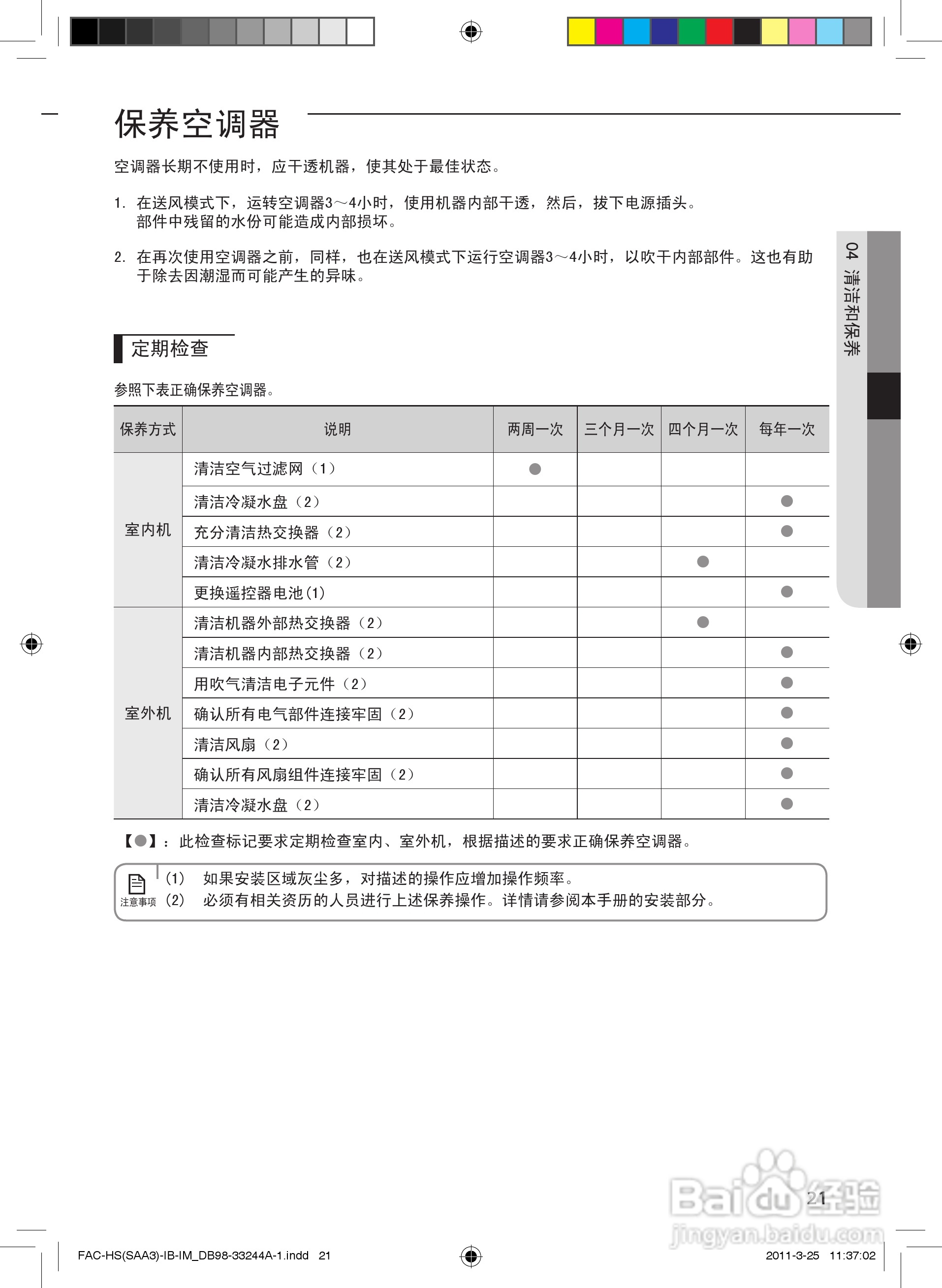 三星KF-50LW/SAA3空调器使用安装说明书:[3]