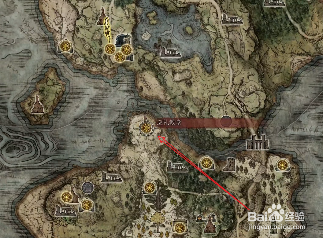 艾尔登法环绘画预言的灵魂位置攻略