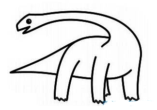 小学生画恐龙的简笔画画法步骤