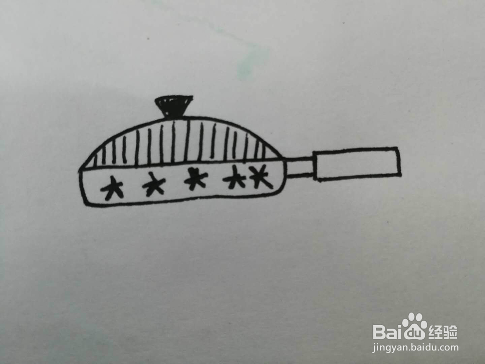 简笔画小平底锅