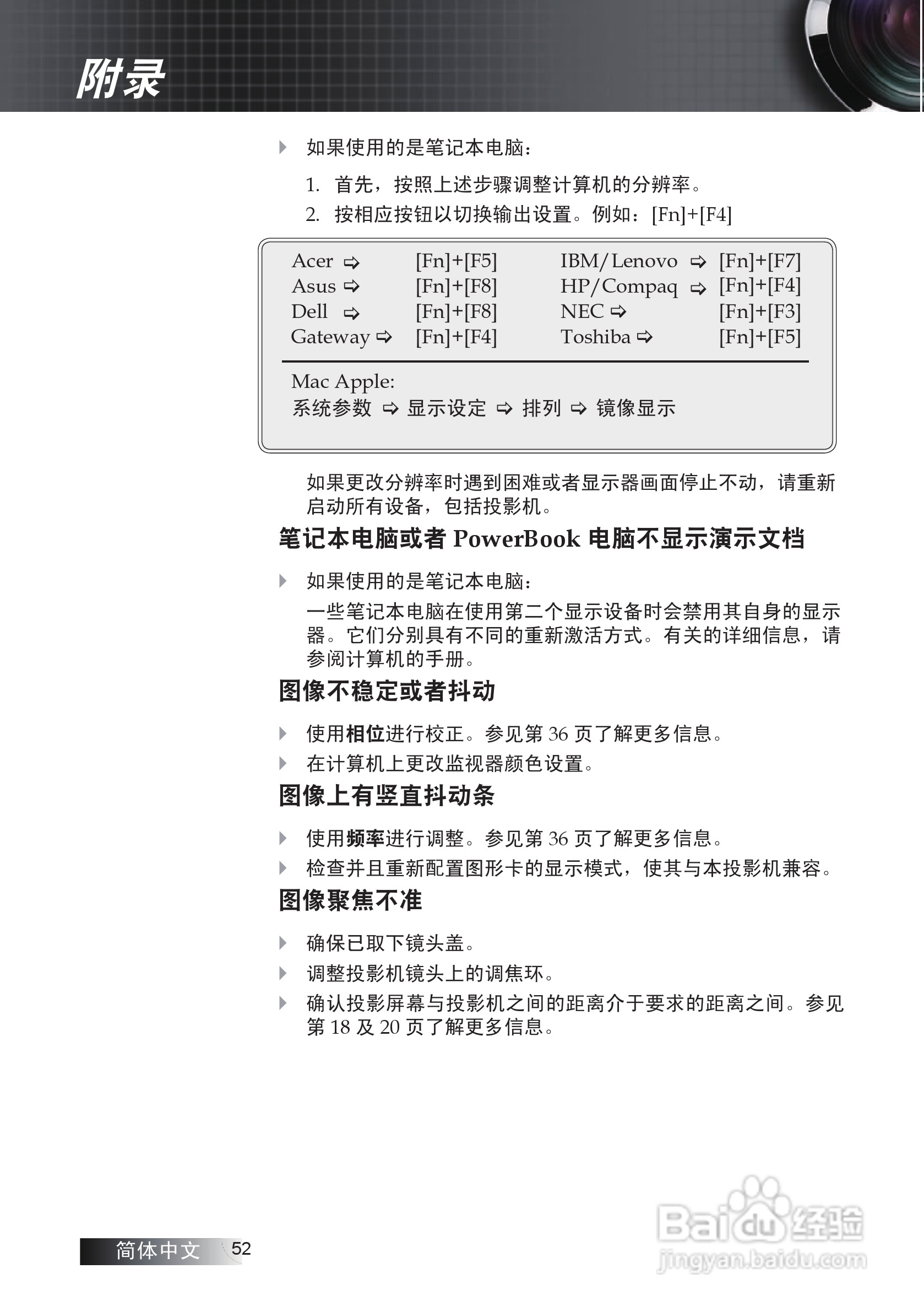 奥图码 DW674投影机说明书:[6]