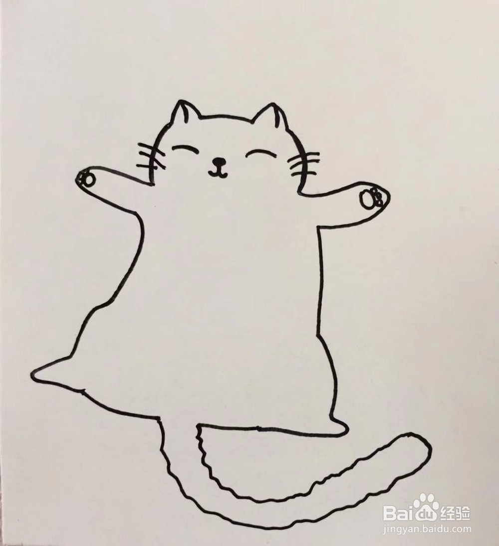 茉莉手绘之猫咪和鱼抱枕