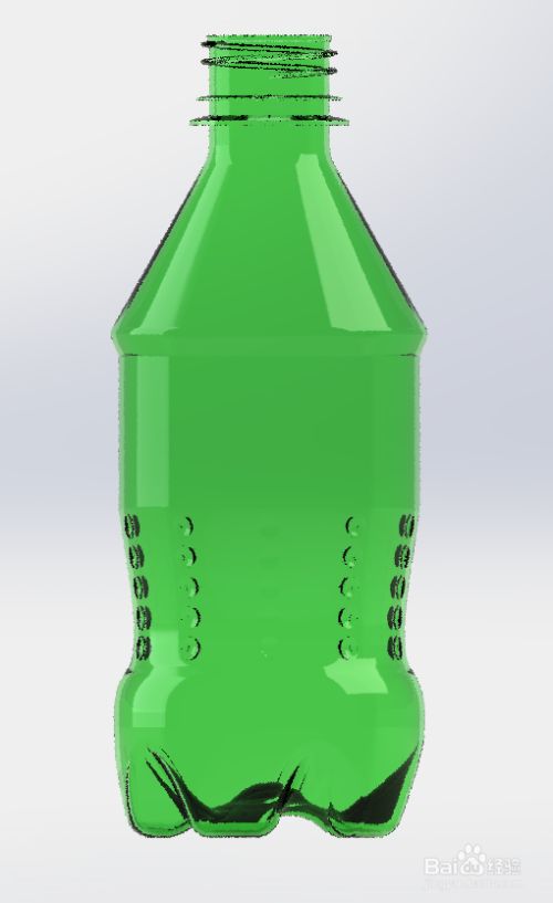 Solidworks如何画雪碧塑料瓶 百度经验