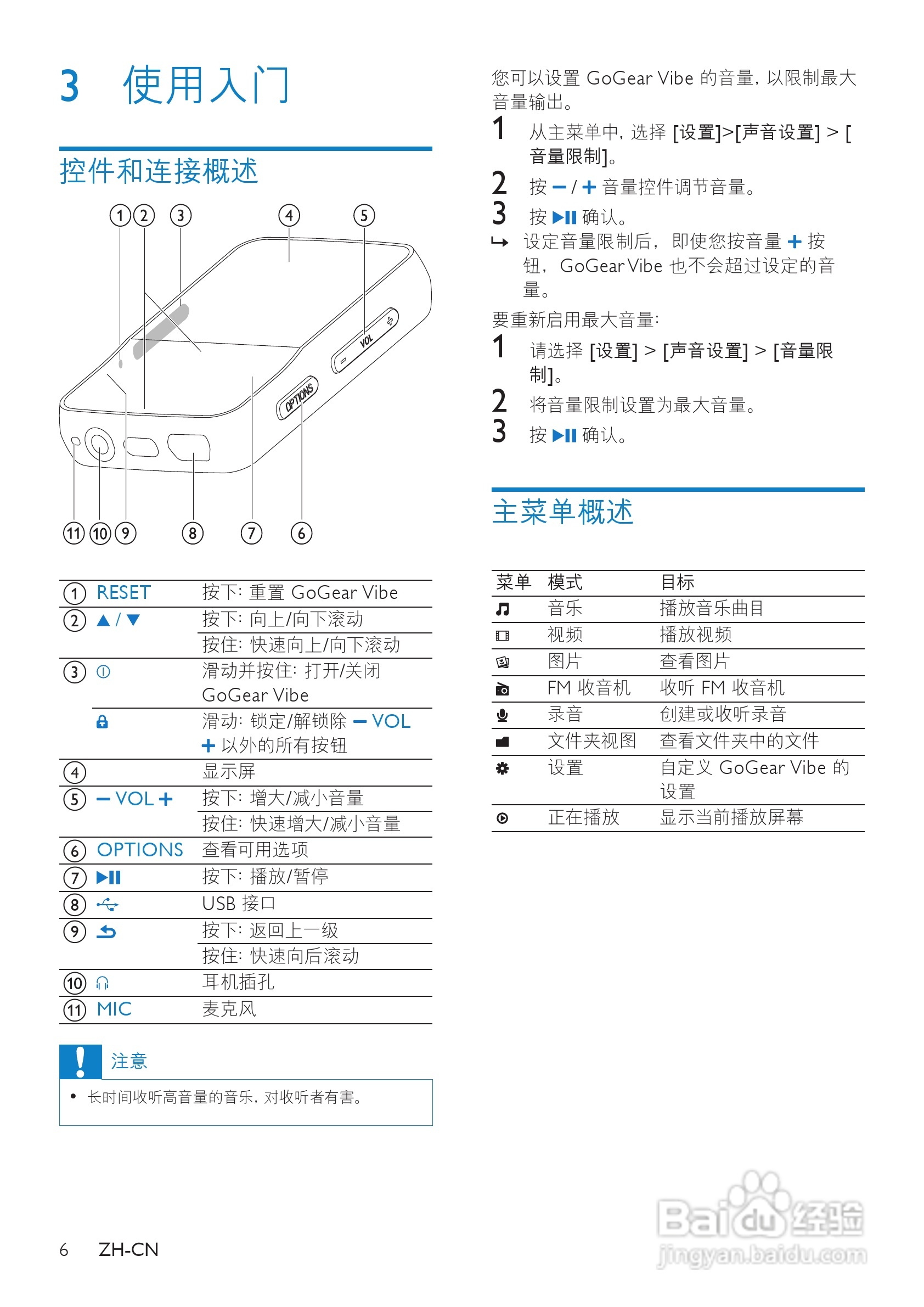 飞利浦mp3说明书图片