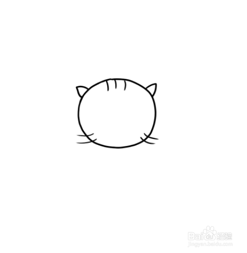 钓鱼的小猫咪简笔画
