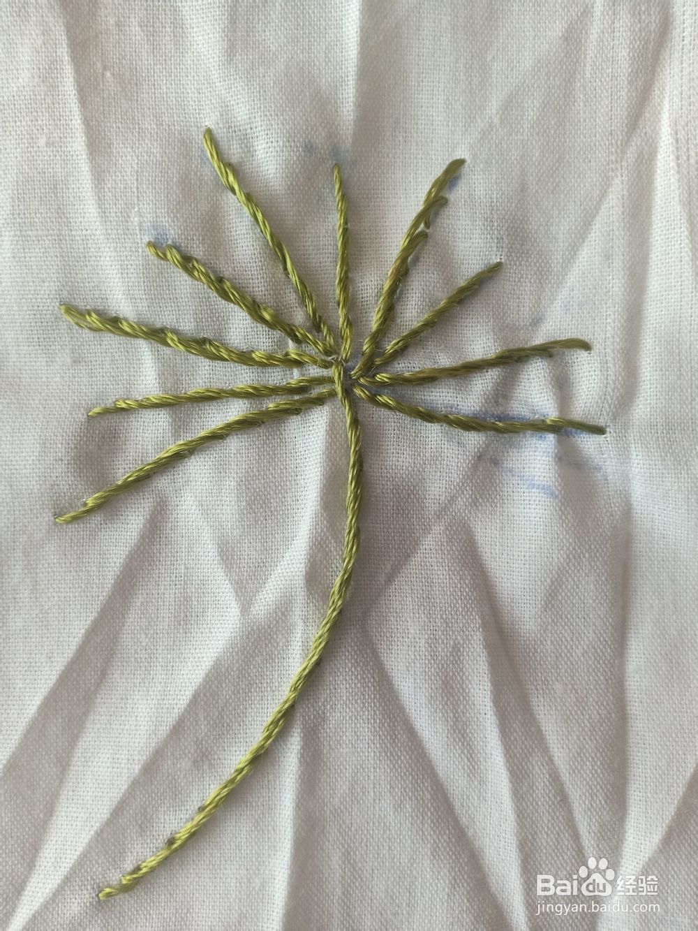 怎么绣蒲公英花