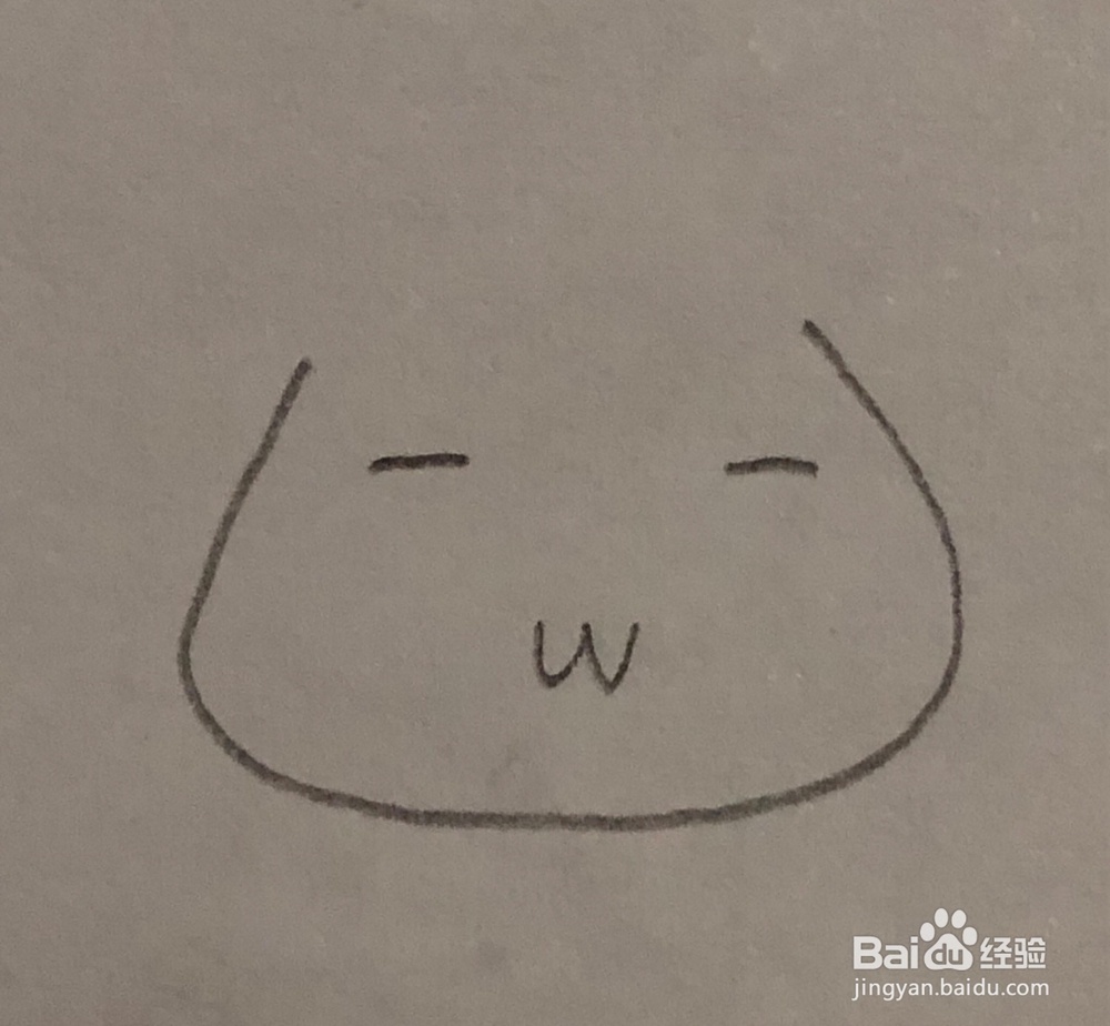 简笔画~寸头婴儿头像的画法