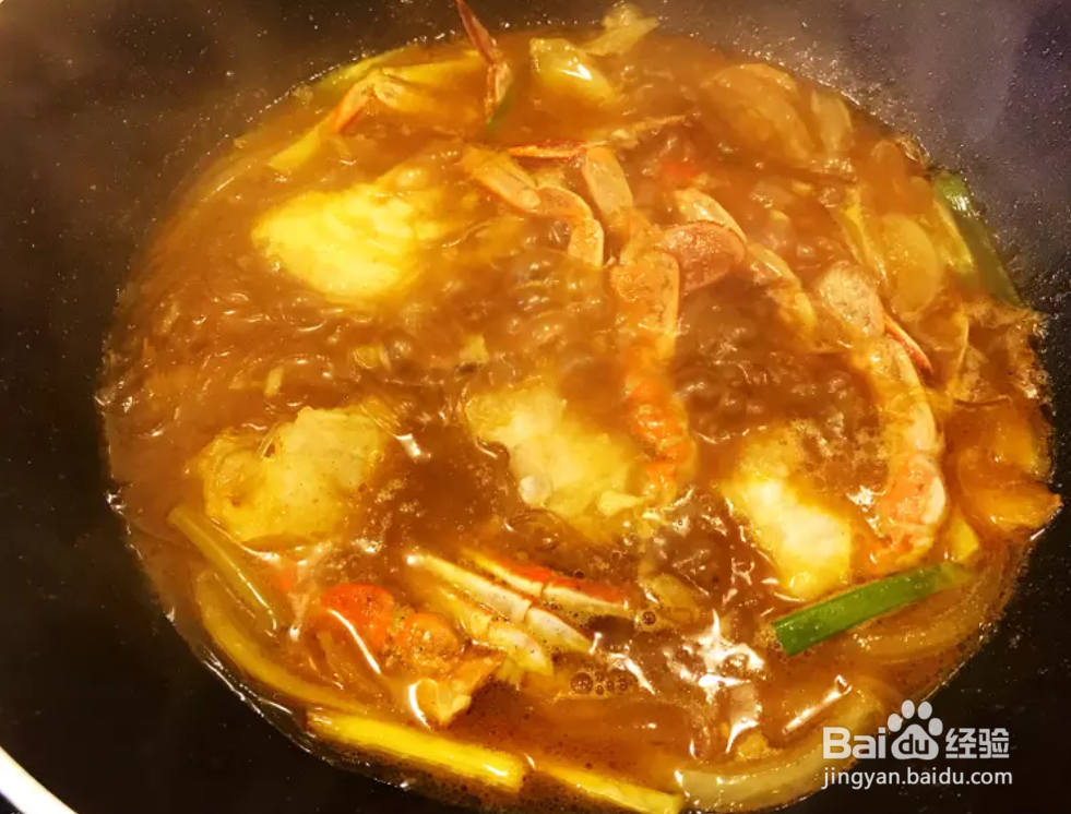 椰汁咖喱粉丝蟹煲