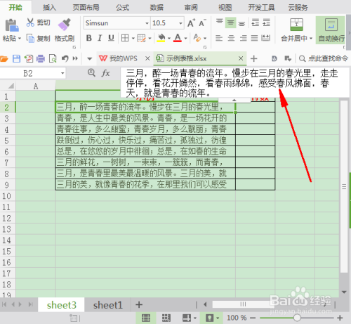 WPS表格中怎么计算一列单元格中的字符数