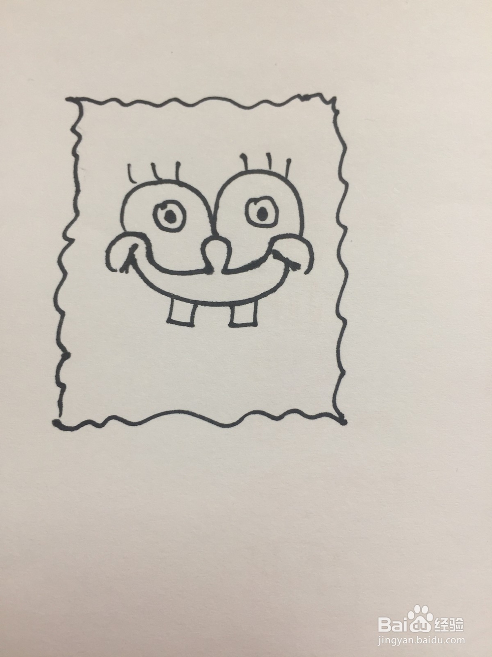 海绵宝宝的简笔画