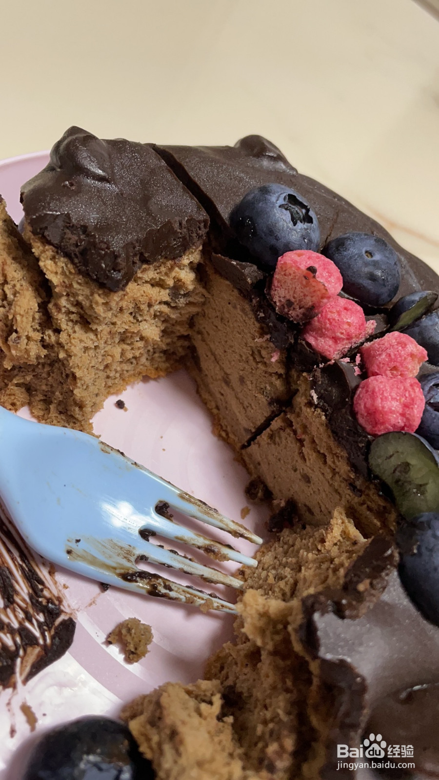 无奶油巧克力生日蛋糕的做法