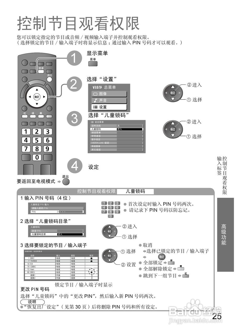 松下TH-L32X10C液晶彩电使用说明书:[3]
