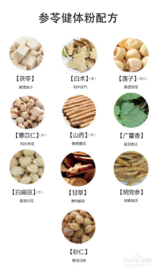 参苓健体粉的基本知识