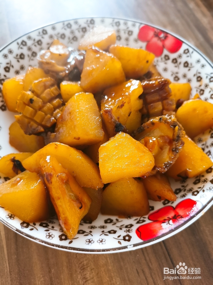家常做法的土豆烧鲍鱼
