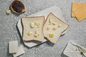 日式红豆年糕热烤三明治的做法