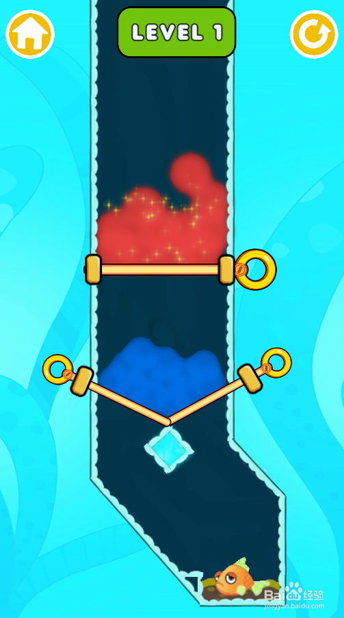 Pull Pins Rescue Fish的Level 1怎样过关?
