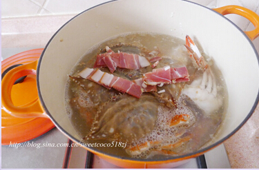 海蟹蘑菇菜泡饭