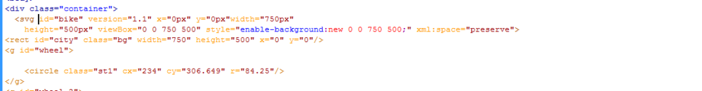 HTML5模拟自行车行驶动画特效