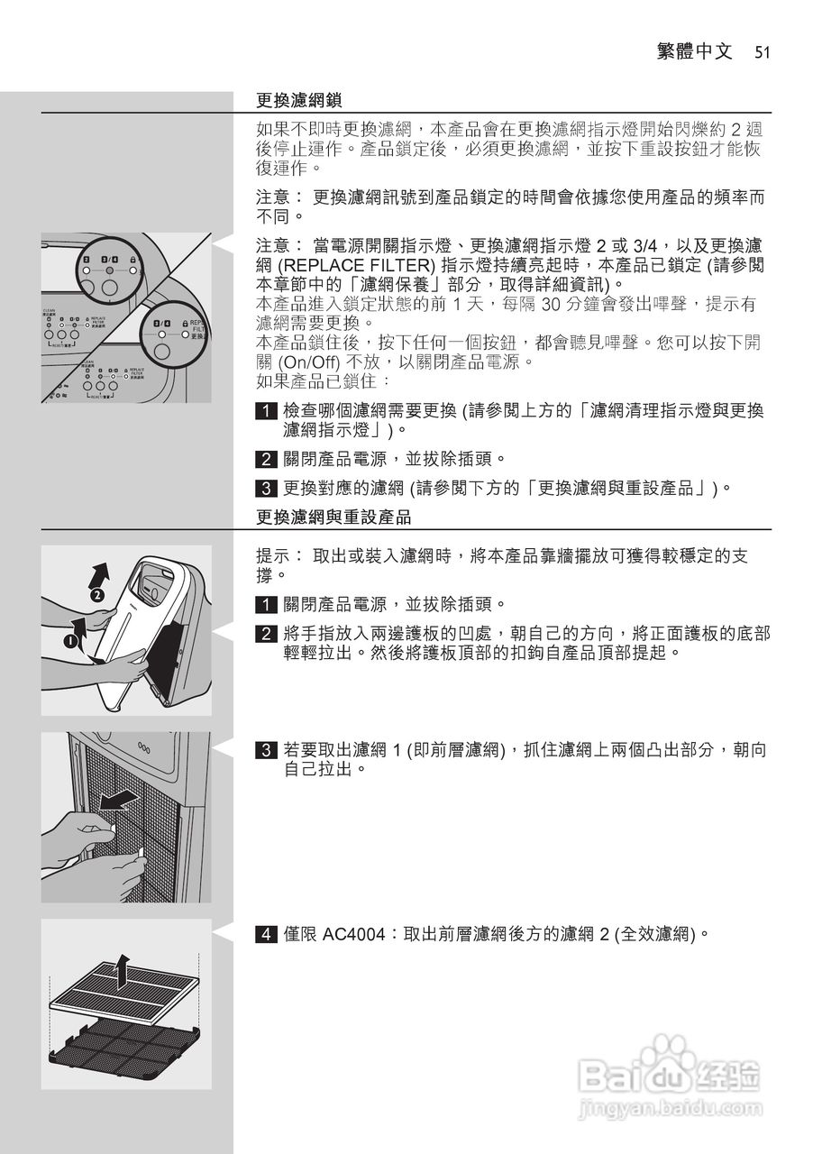 PHILIPS AC4004空气净化器使用说明书:[6]