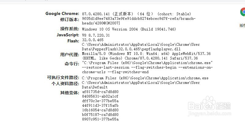 如何查看谷歌浏览器的详细版本信息