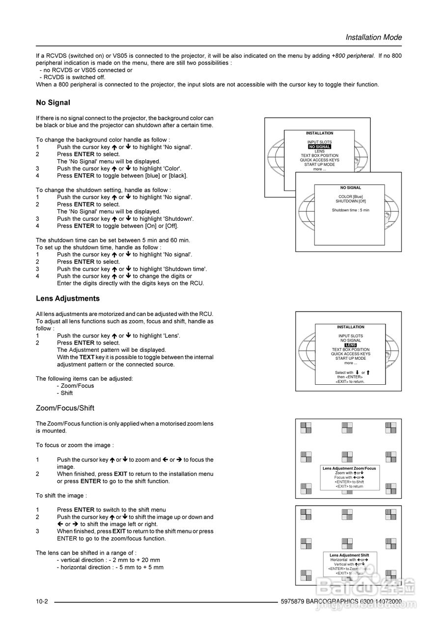 Barco巴可 GRAPHICS 6300投影机说明书:[5]