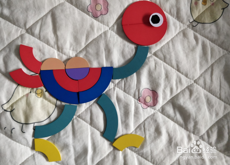 用幼儿积木怎么拼鸸鹋?