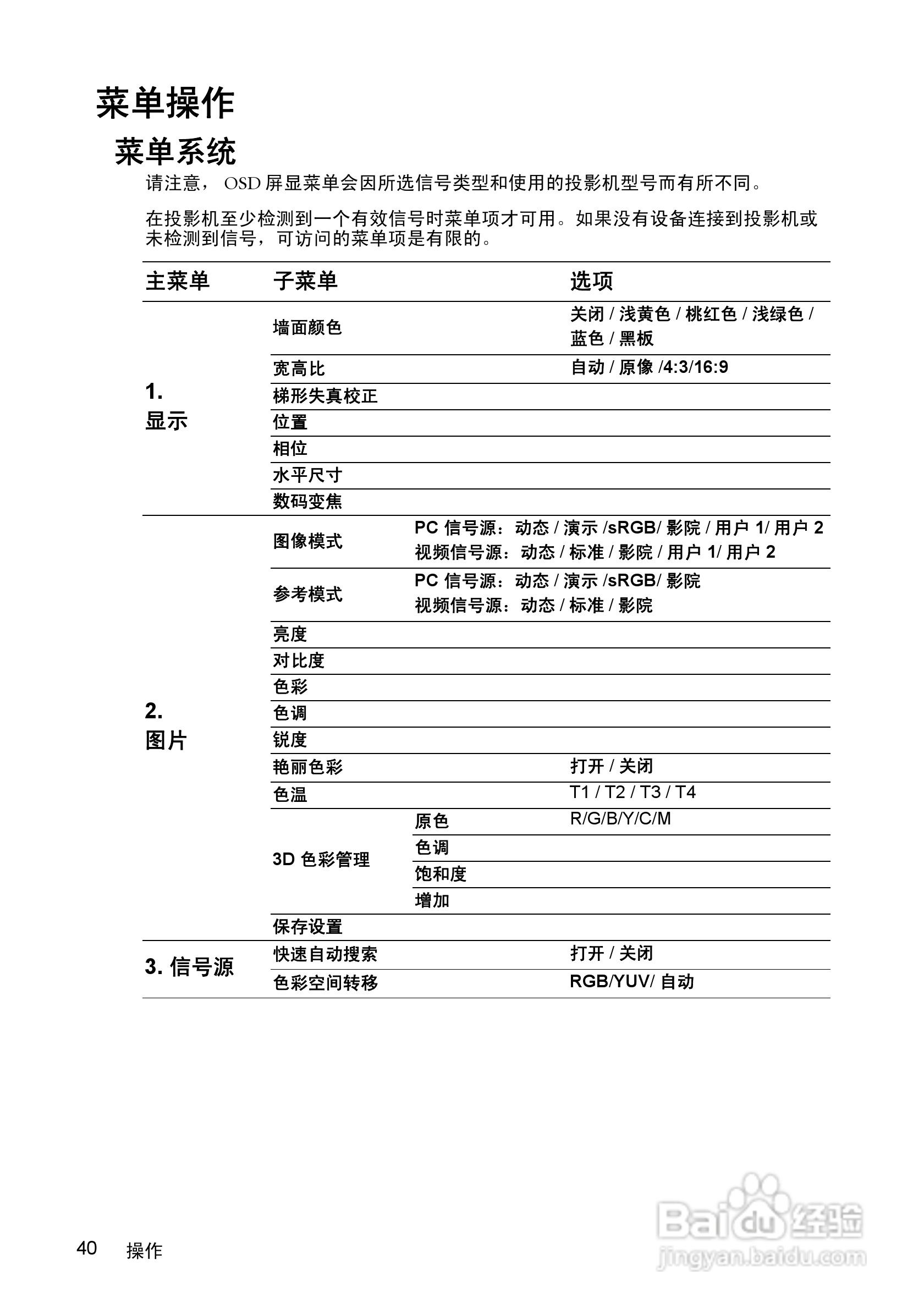 明基MP623投影仪使用说明书:[4]