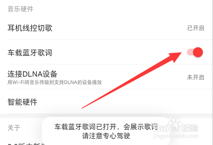 网易云音乐怎么打开车载蓝牙歌词