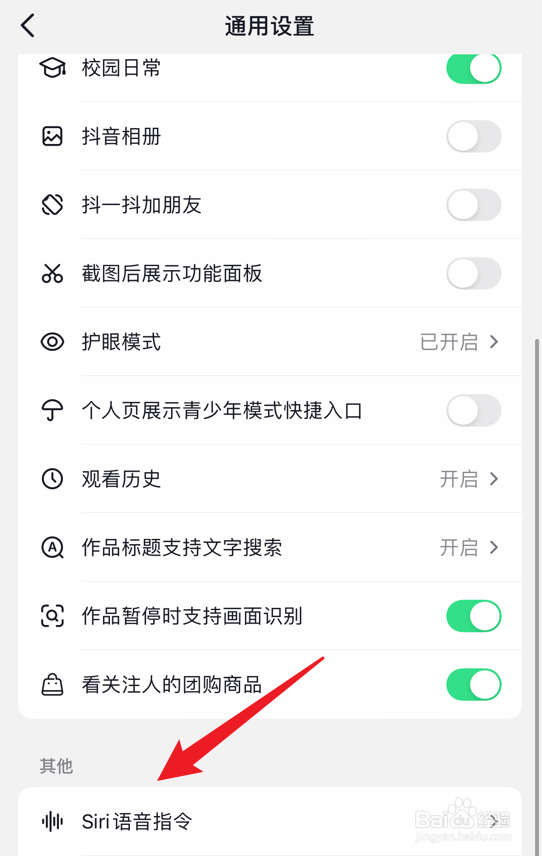 Siri抖音语音指令怎么设置