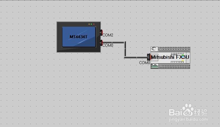 三菱FX3U系列PLC如何与步科触摸屏进行通信？