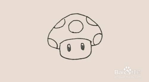 "马里奥蘑菇"怎么画?