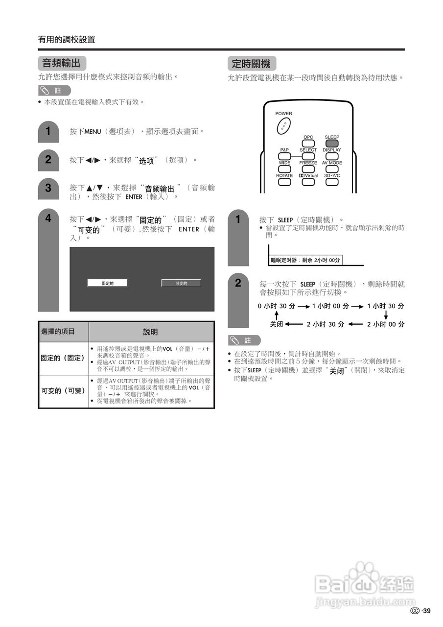 声宝LC-26GA5H型液晶电视机说明书:[4]