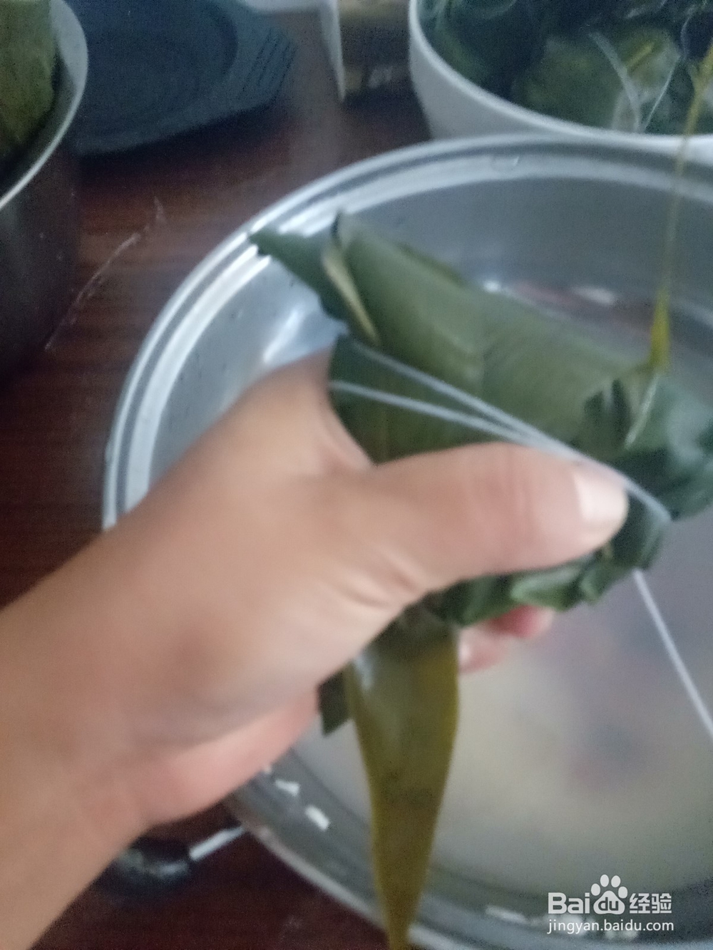 葡萄干红豆粽子