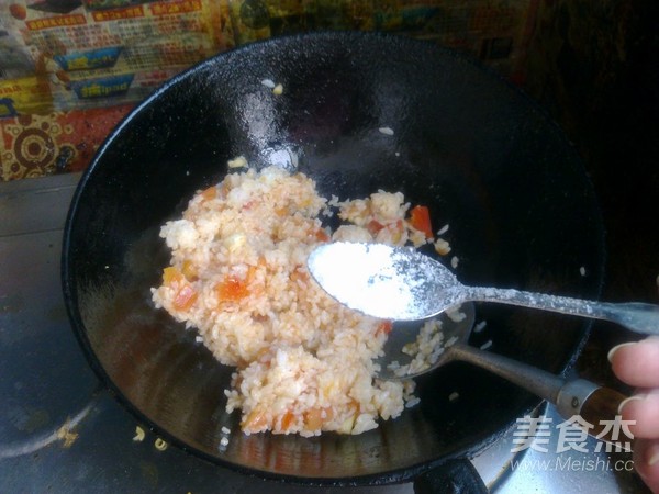 番茄蛋炒饭的做法
