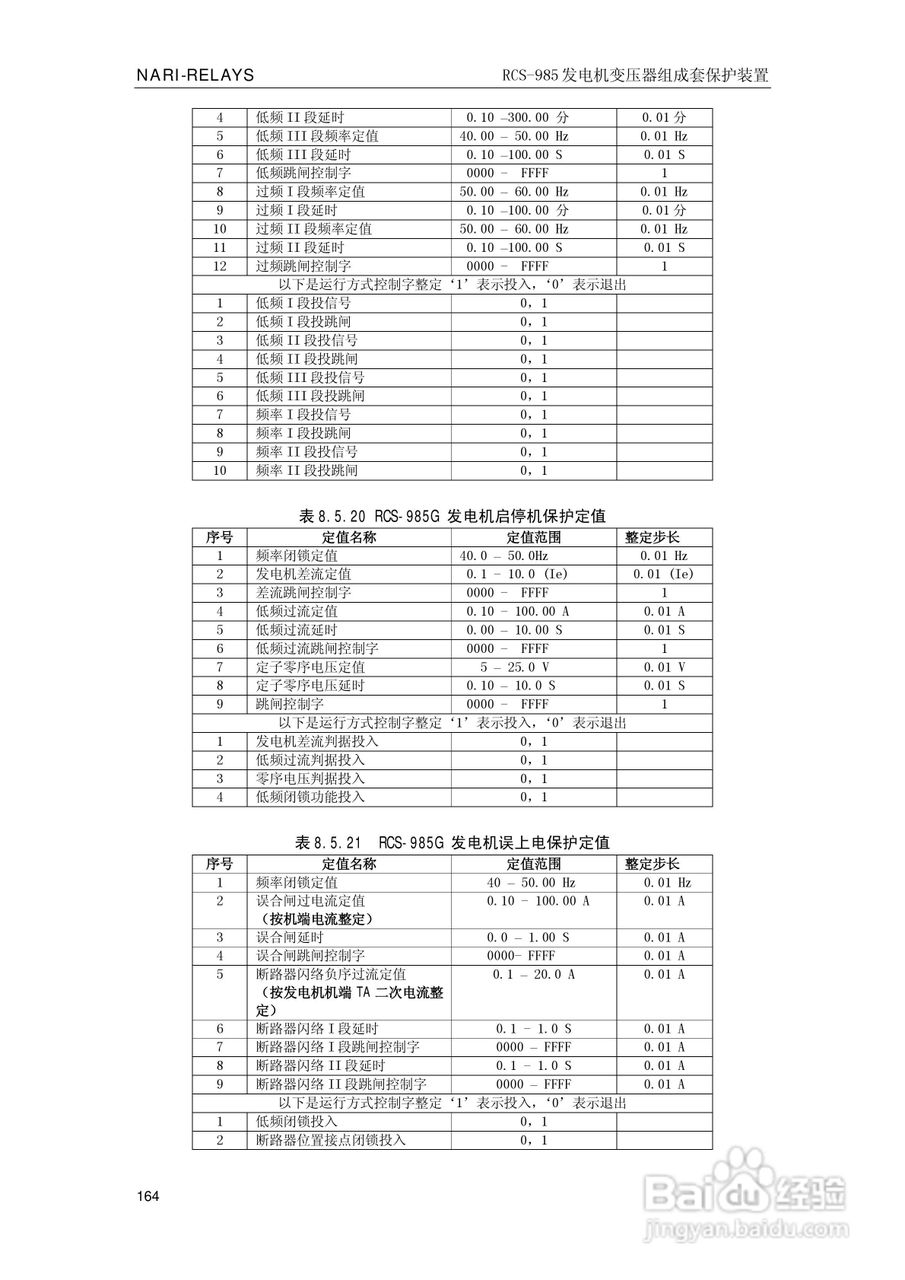南瑞RCS-985G发电机变压器成套保护装置技术说明书:[17]
