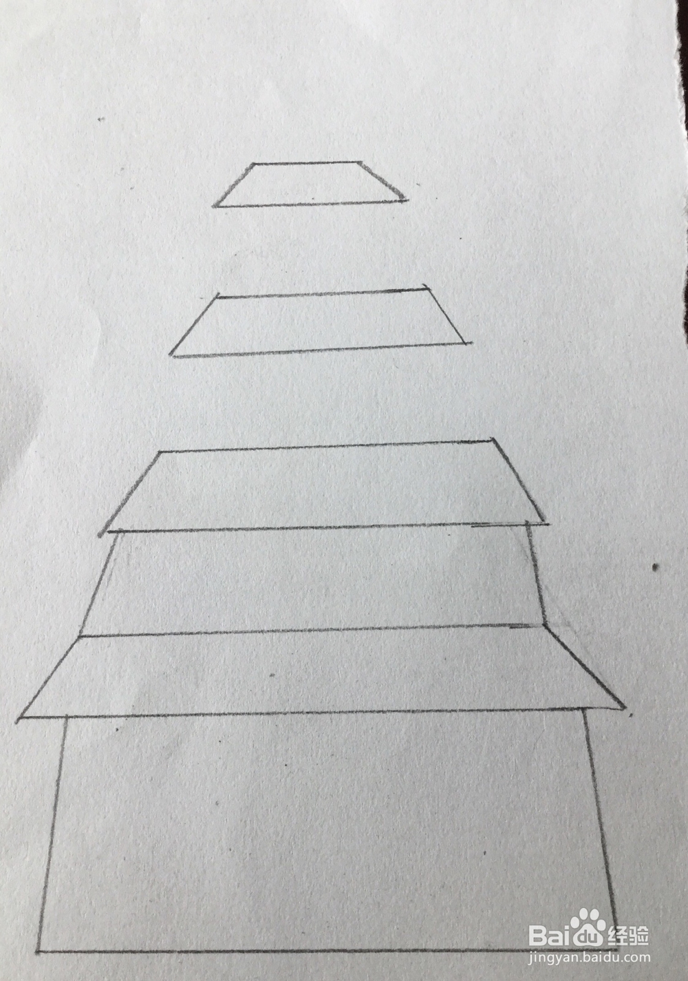 塔楼的简笔画