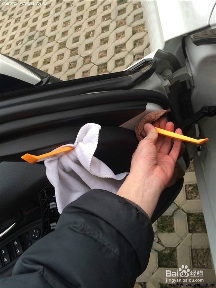 宝马高音头 宝马5系改哈曼卡顿高音头施工实拍