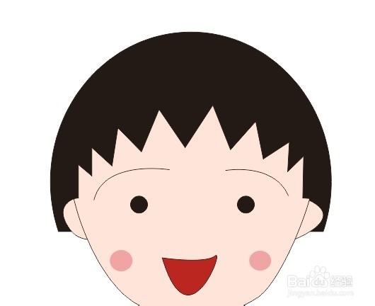 用CDR软件绘制一张小丸子矢量图