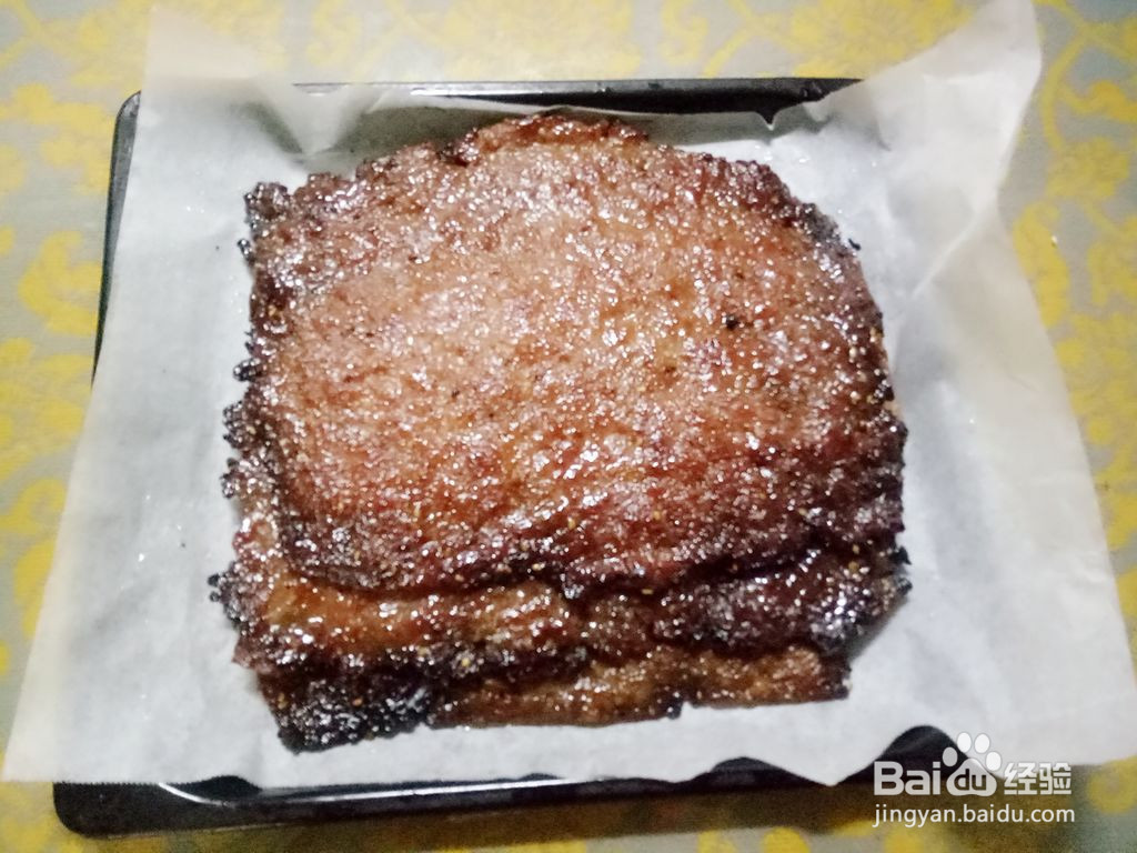 烤猪肉脯的做法