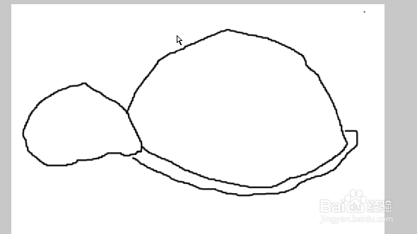 用firework的画刷工具画一个乌龟
