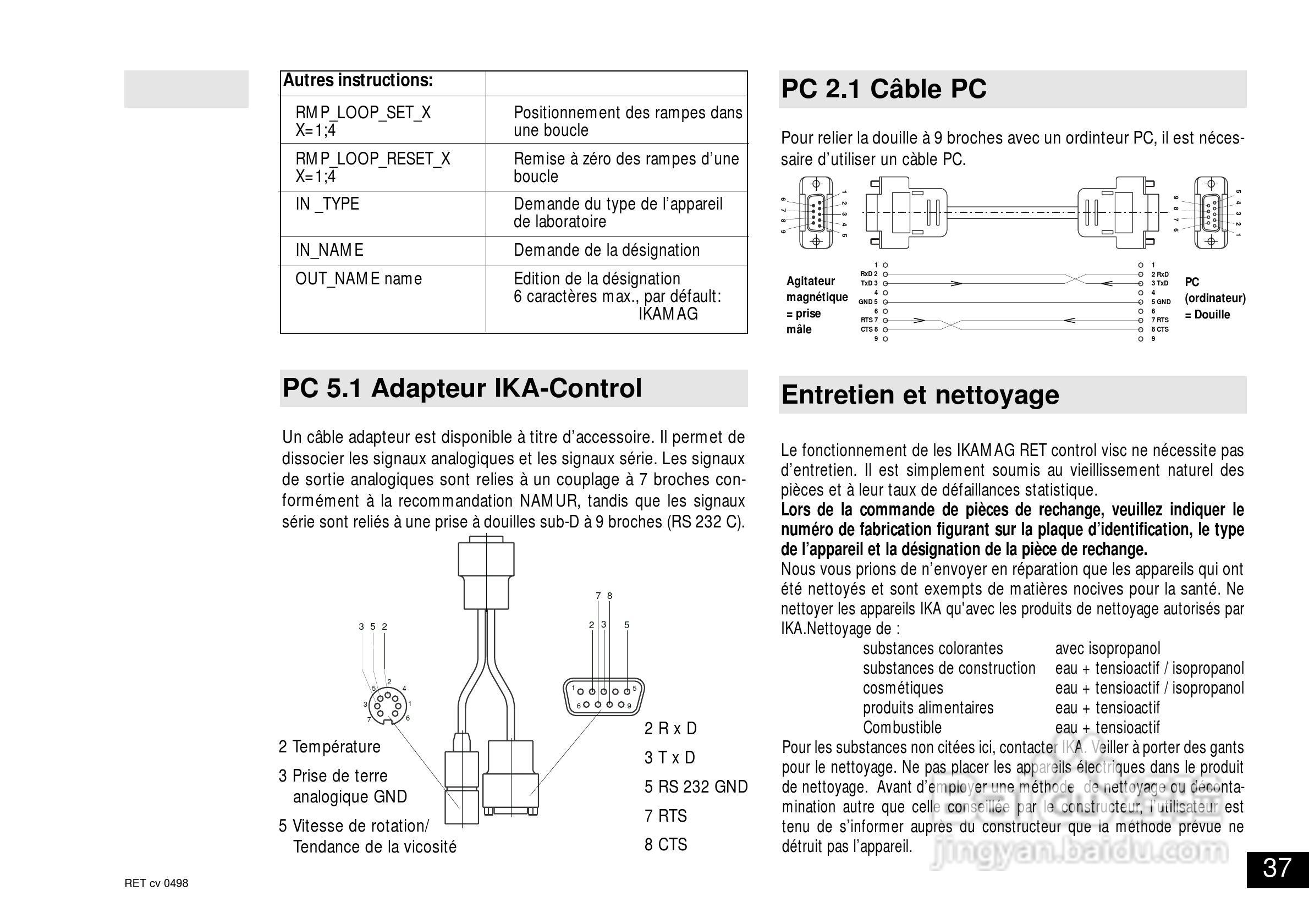 IKA RET控制型安全加热磁力搅拌器使用说明书:[4]