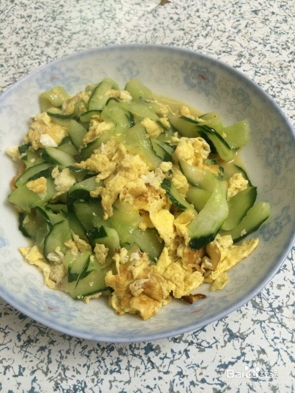 家常青瓜炒鸡蛋