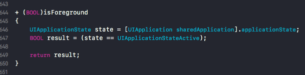 iOS 如何判断手机处于前台与后台