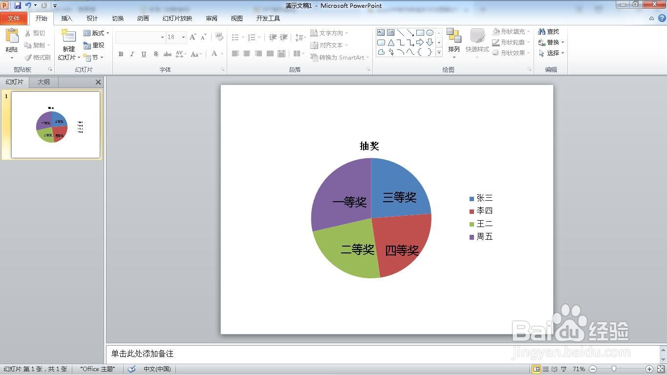 如何在ppt中制作抽奖转盘