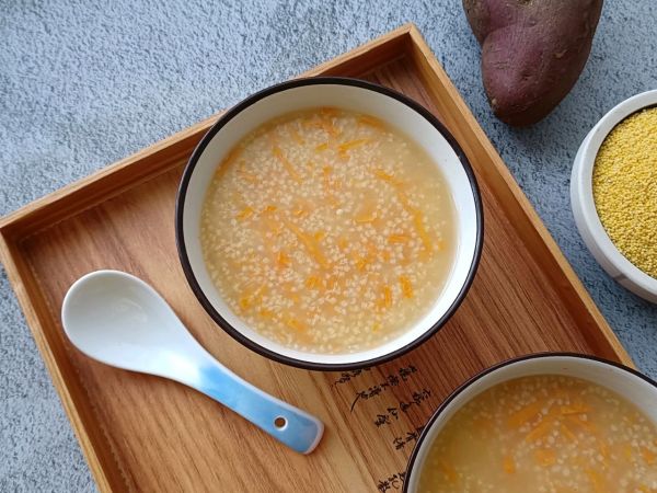 暖胃地瓜小米粥